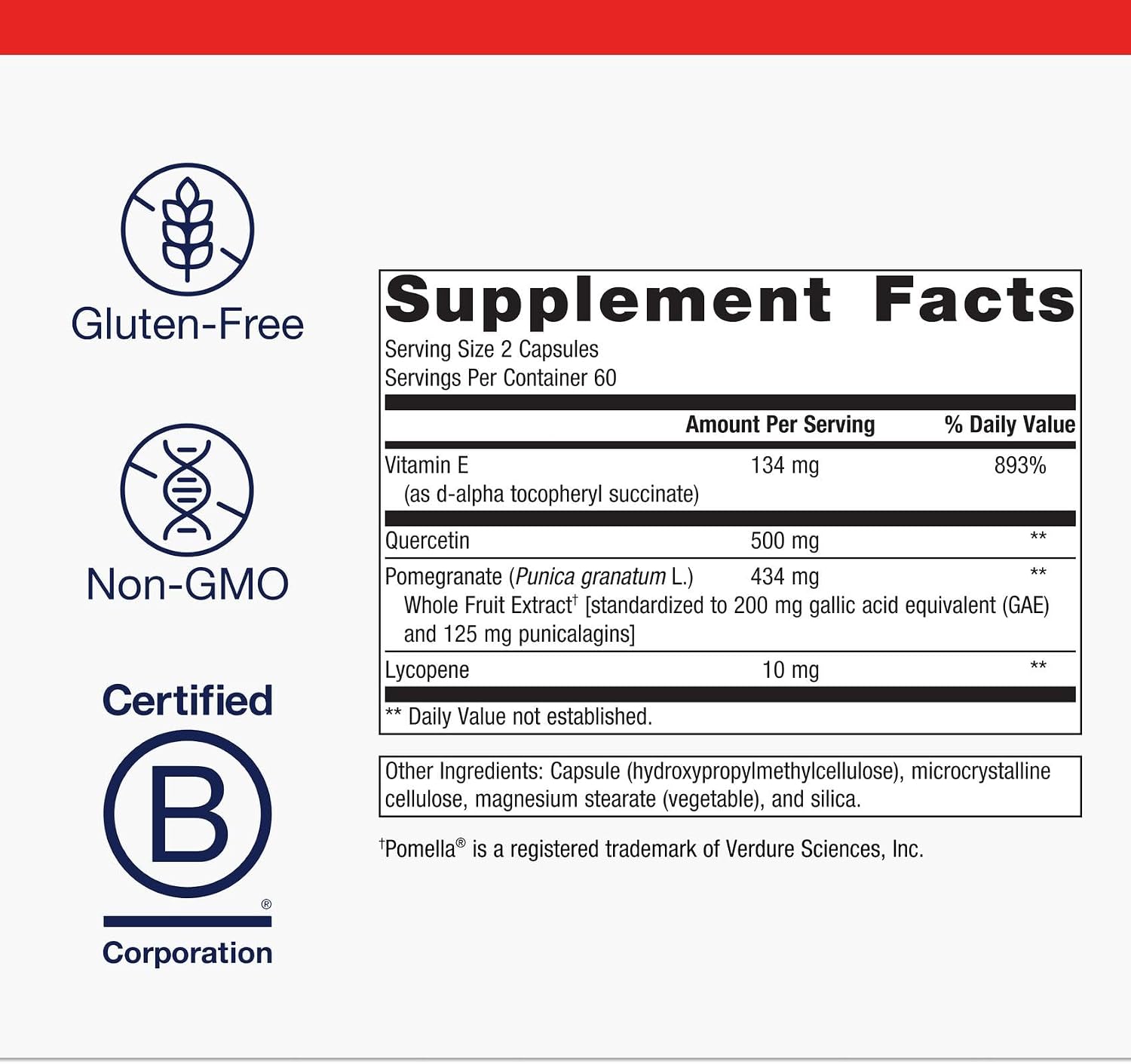 Metagenics CardioLux HDL - Heart Health Supplement with Lycopene, Pomegranate Extract & Quercetin - 120 Capsules - görsel 4