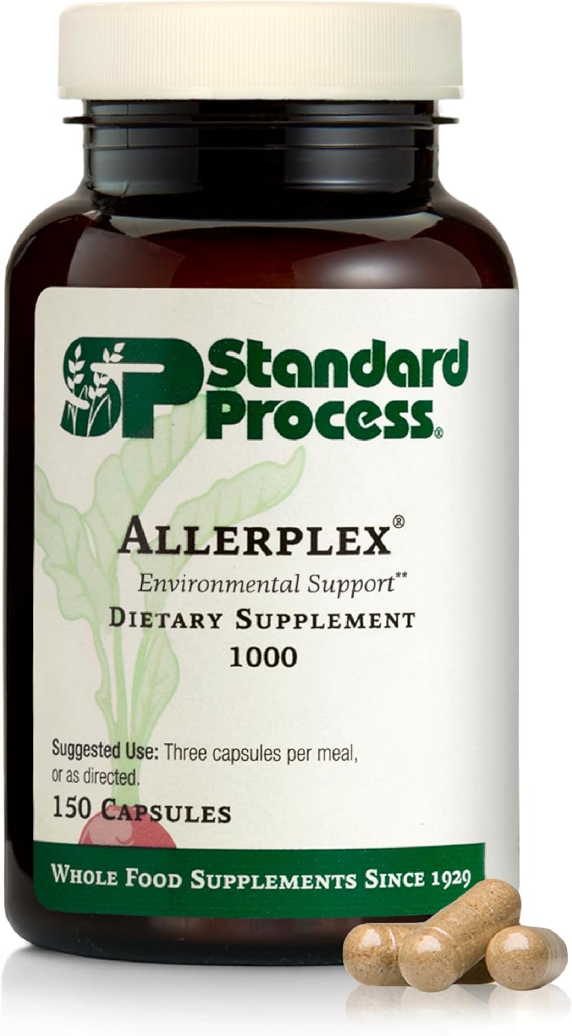 Standard Process Allerplex - Lung Health Support Supplement with Vitamin A & Pneumotrophin PMG - 150 Capsules - görsel 1