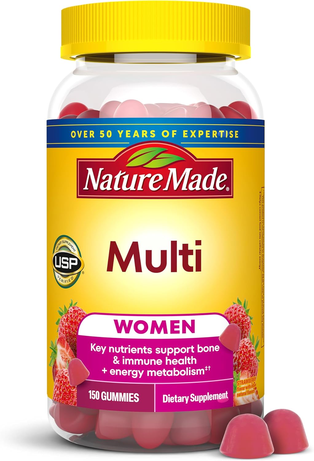 Nature Made Women's Multivitamin Gummies, 150 Count - görsel 1