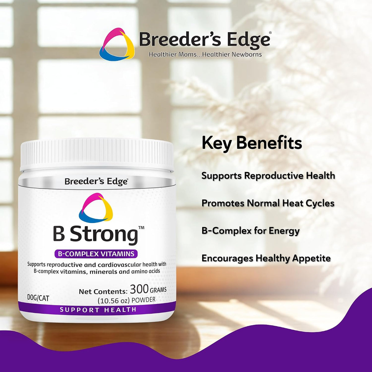Breeder’s Edge B Strong Powder - B-Complex Supplement for Dogs and Cats, 300g - görsel 3