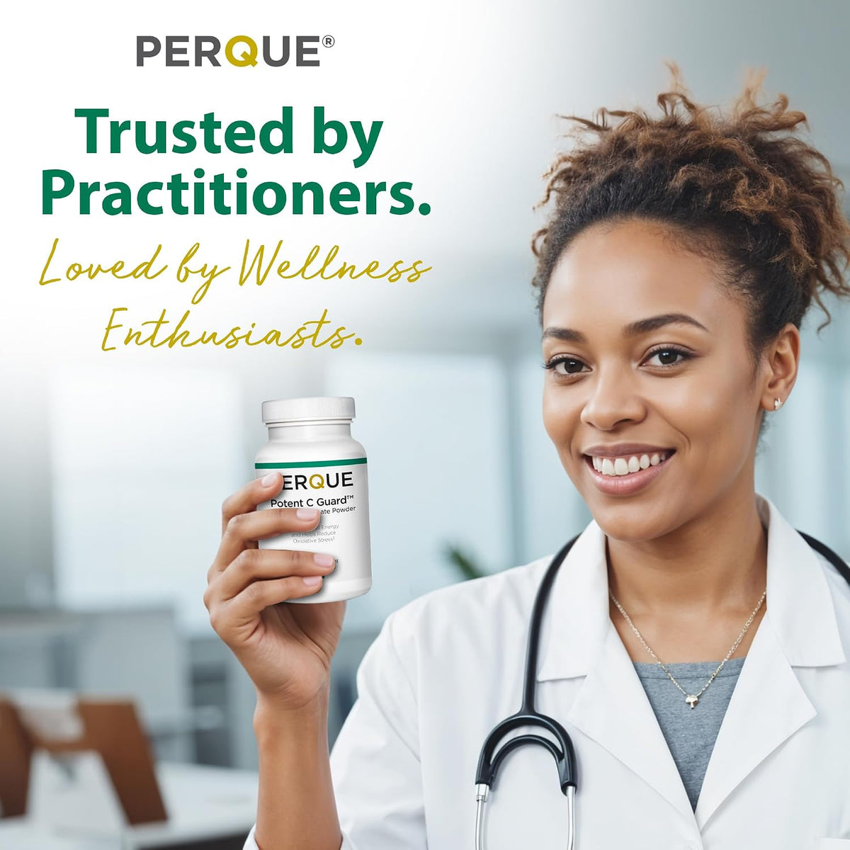 PERQUE Buffered Vitamin C Ascorbate Powder - pH Balanced, Allergen-Free, Effervescent - 454 g - görsel 5