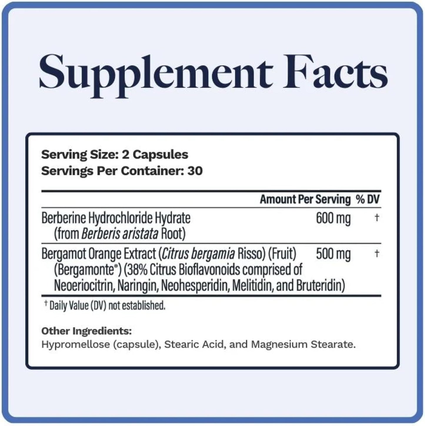 Utzy Naturals Berbercol - Citrus Bergamot & Berberine Supplement, 60 Capsules - görsel 3