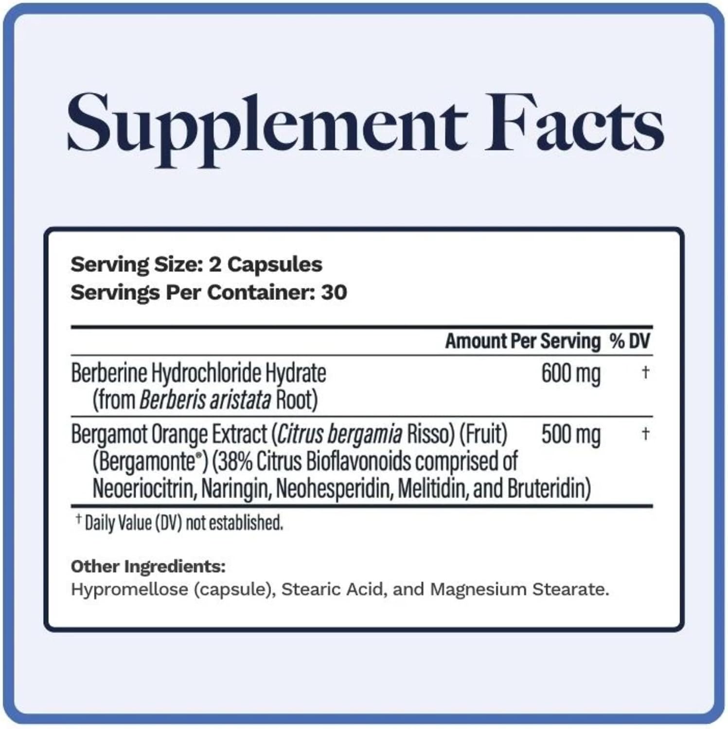 Utzy Naturals Berbercol - Citrus Bergamot & Berberine Supplement, 60 Capsules - görsel 3