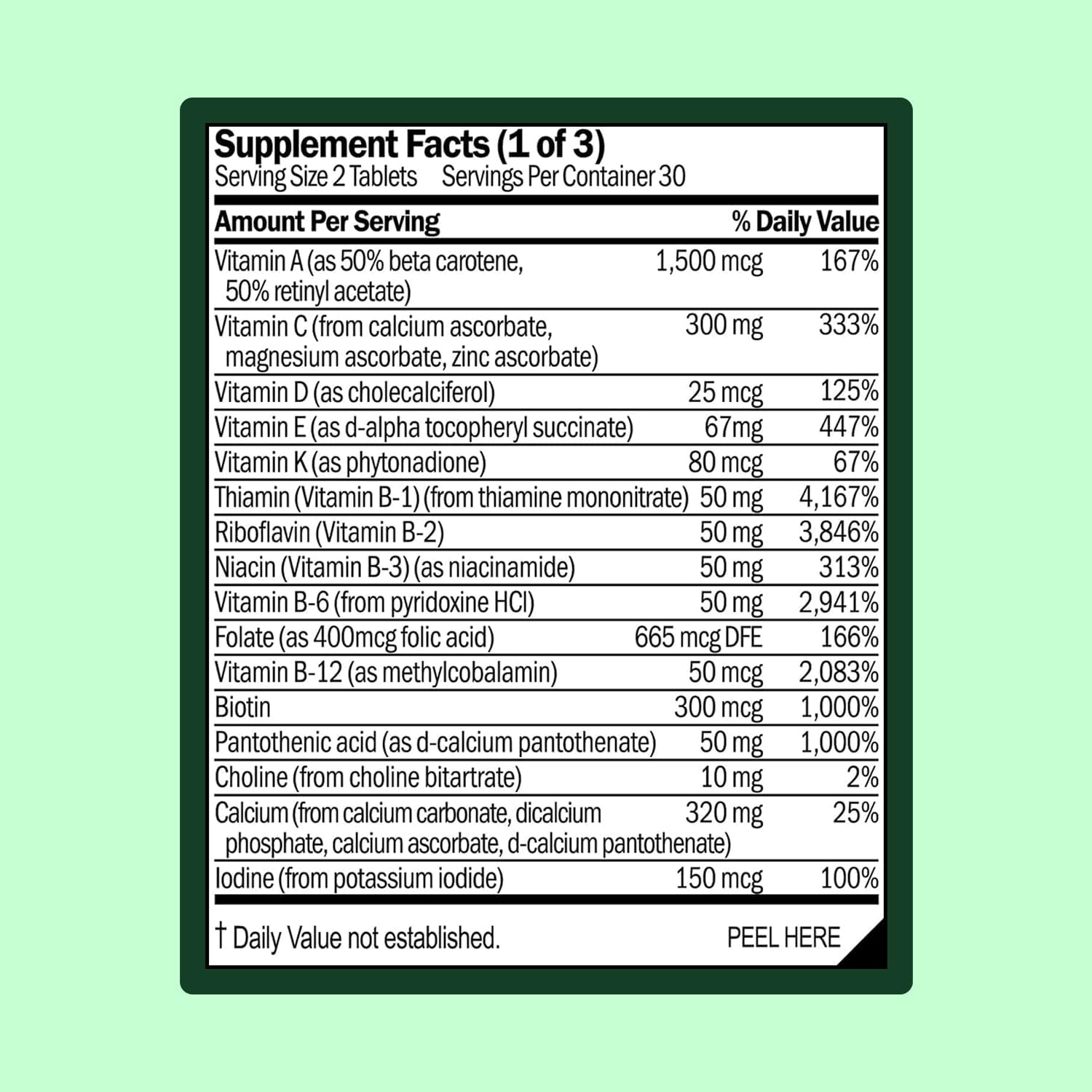 WellWithAll Multivitamin for Men with Zinc, Vitamin D, B12, K2 & Calcium | Contributes to Normal Immune Function, Energy & Bone Health | Daily Supplement | Allergen-Free | 60 Tablets - görsel 3