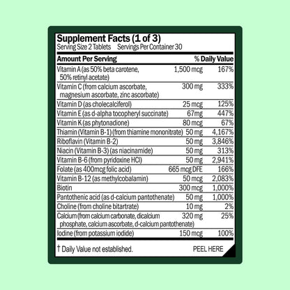 WellWithAll Multivitamin for Men with Zinc, Vitamin D, B12, K2 & Calcium | Contributes to Normal Immune Function, Energy & Bone Health | Daily Supplement | Allergen-Free | 60 Tablets