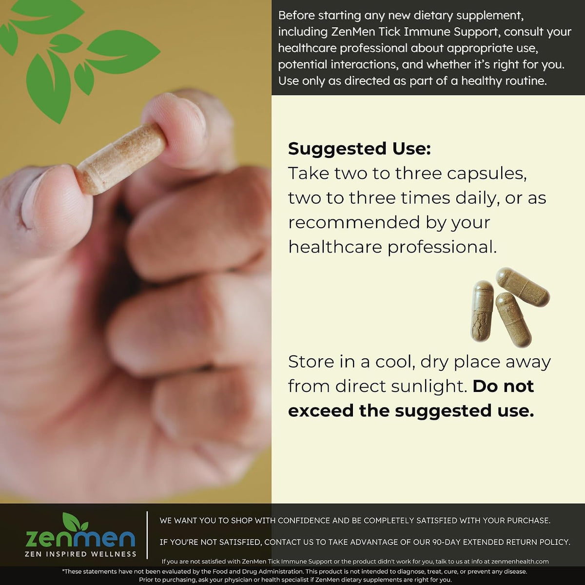 Zenmen Tick Preparedness Method Bundle - – Monolaurin Complex: Derived from lauric acid, monolaurin may help – Image 4