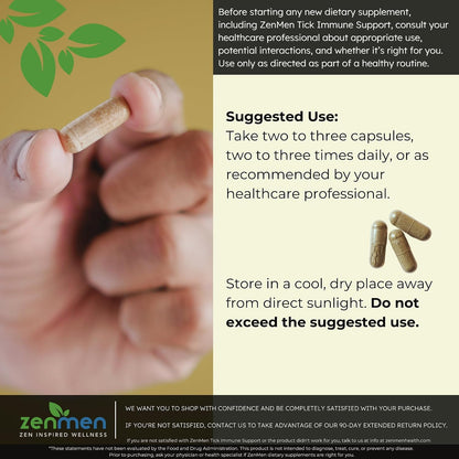 Zenmen Tick Preparedness Method Bundle - – Monolaurin Complex: Derived from lauric acid, monolaurin may help – Image 4