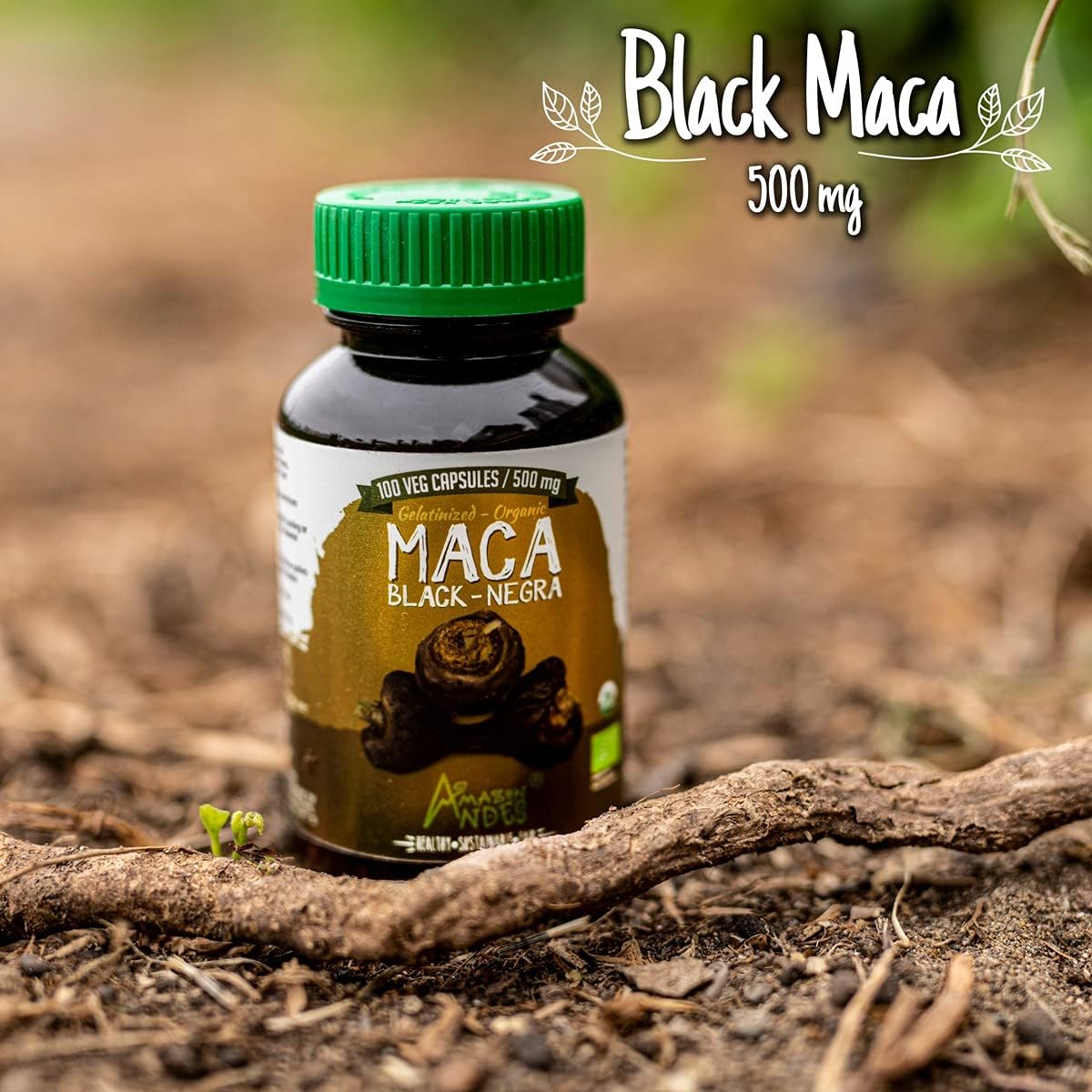 Black Maca Root Capsules – Organic Vegan Supplement for Men's Vitality - görsel 6