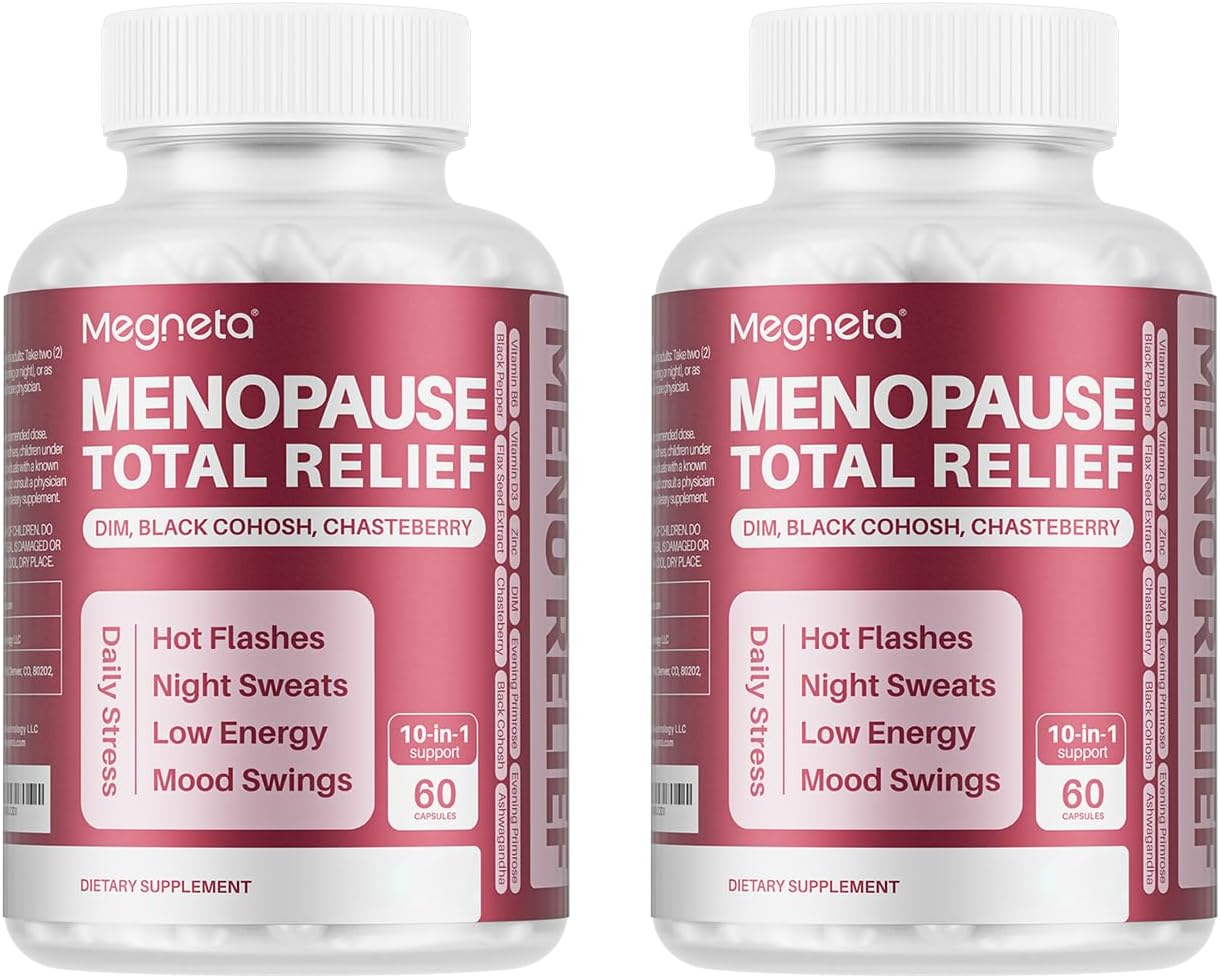 Menopause Support with DIM, Black Cohosh, Chasteberry, Evening Primrose, Linseed & Ashwagandha, 180 Capsules - görsel 4