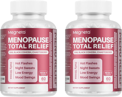 Menopause Support with DIM, Black Cohosh, Chasteberry, Evening Primrose, Linseed & Ashwagandha, 180 Capsules