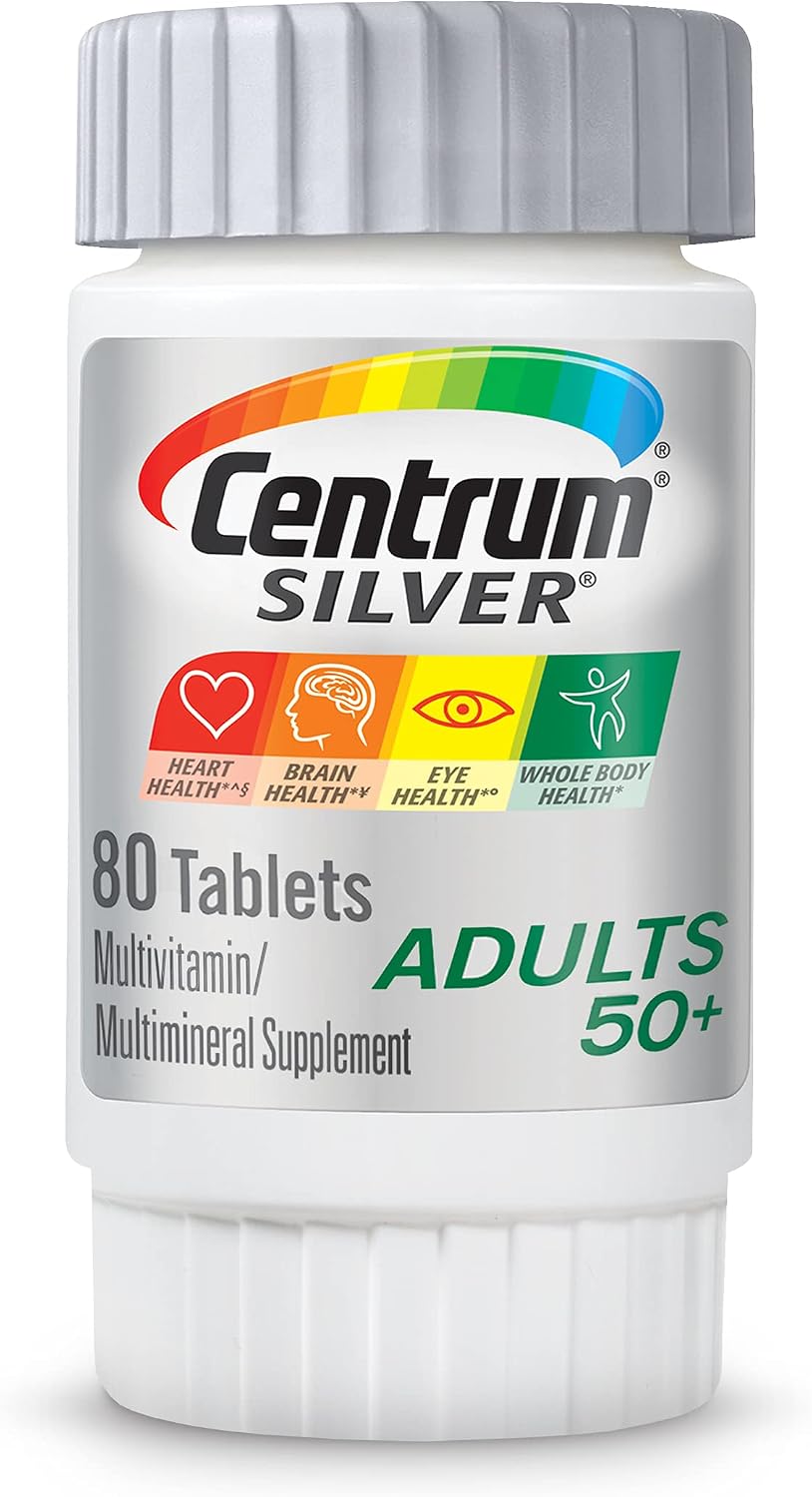 Centrum Silver Multivitamin for Adults 50 Plus, 80 Tablets - görsel 1