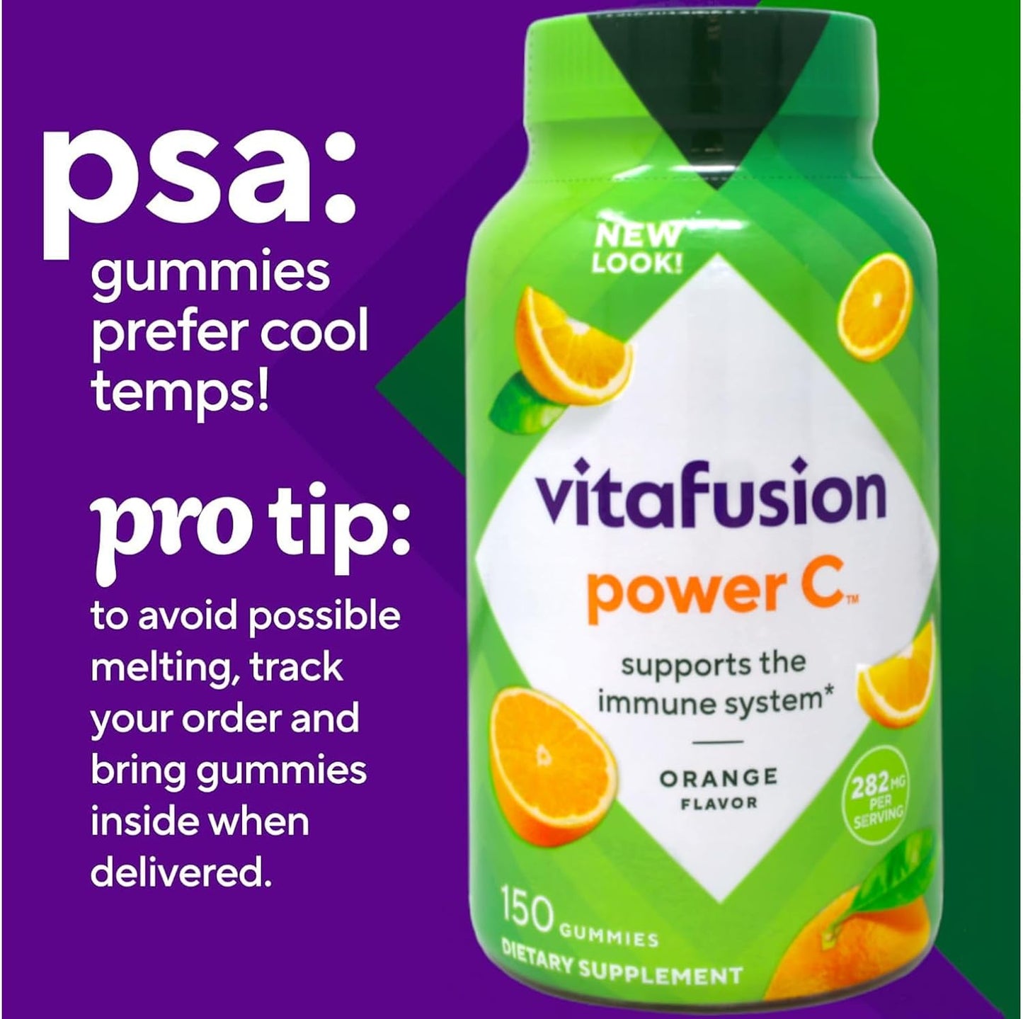 Vitafusion Power C Gummy Vitamins, 150 Count - görsel 8