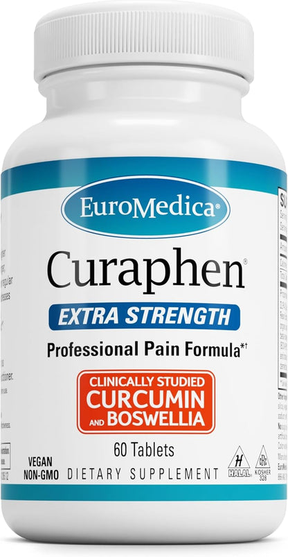 EuroMedica Curaphen Extra Strength Curcumin Tablets, 60 Tablets