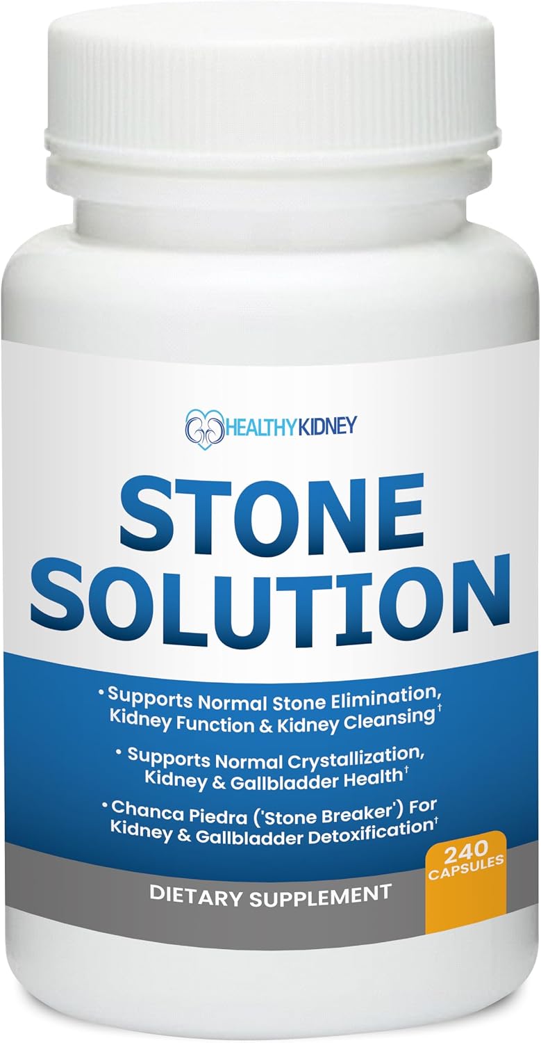Stone Solution Capsules – Natural Kidney Stone Support, Cleanser & Flush (60 Servings) - görsel 1