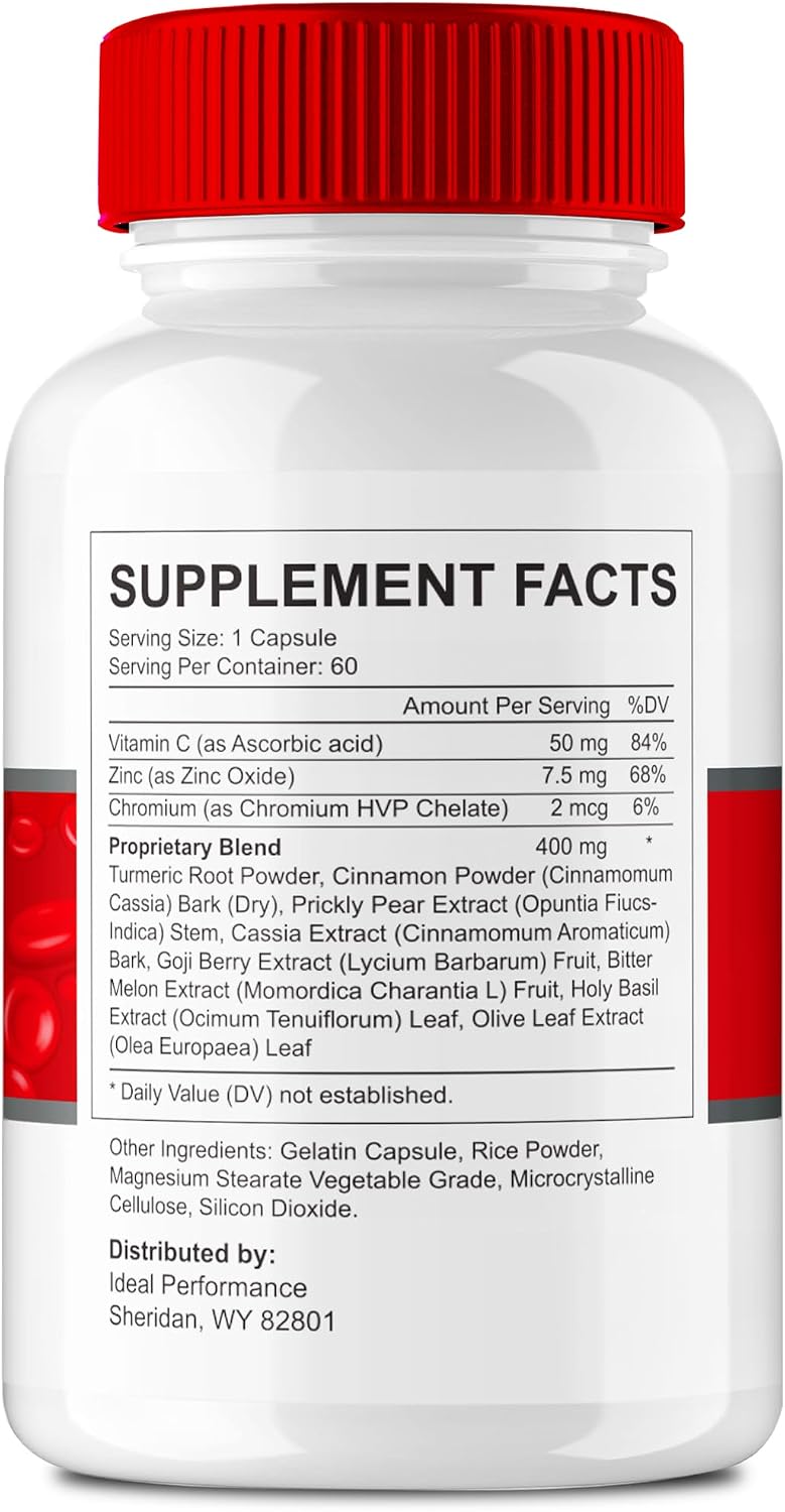 Balance Flow Glyco Optimiser Supplement Capsules - Maximum Strength All Natural Formula (5 Pack) - görsel 2