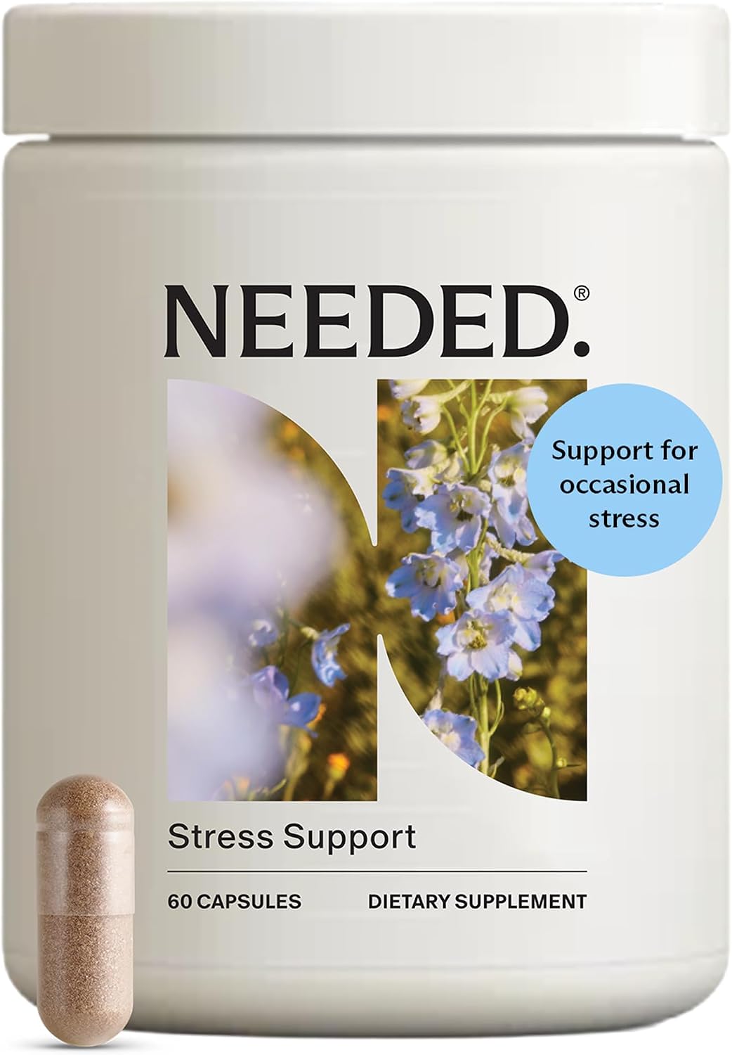 Needed. Stress Support - Herbal Blend for Mood, Energy and Hormonal Balance for Women - 120 Capsules - görsel 1