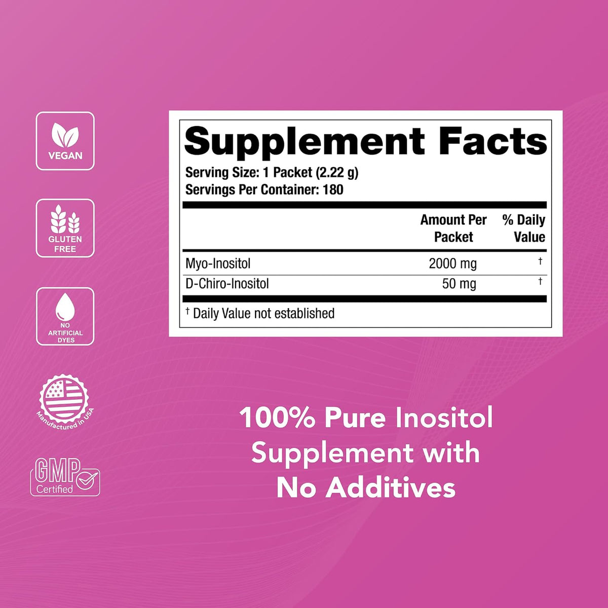 Theralogix Ovasitol Inositol Powder Sachets - 90-Day Supply - Myo-Inositol & D-Chiro Inositol for Hormone Balance & Ovarian Function Support* - NSF Certified - 180 Sachets - görsel 7