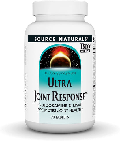 Source Naturals Ultra Joint Response, Glucosamine & MSM, Supports Joint Health* - 180 Tablets