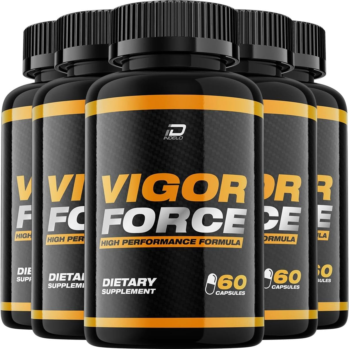Vigour Force for Men Capsules – Advanced Formula (5 Pack, 300 Capsules) - görsel 1