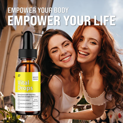 Vital Drops Healthy Formula – Extra Strength Liquid Food Supplement, 2-Pack (2-Month Supply)
