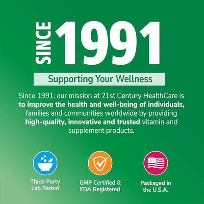 21st Century Sentry Senior Tablets – Multivitamin for Active Adults 55+ (125 Tablets)
