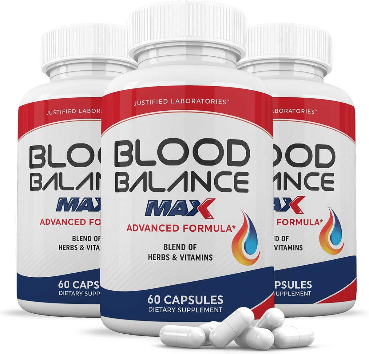 Justified Laboratories Blood Balance Max – 60 Capsules (Pack of 3) – Advanced Circulatory Support Formula - görsel 1