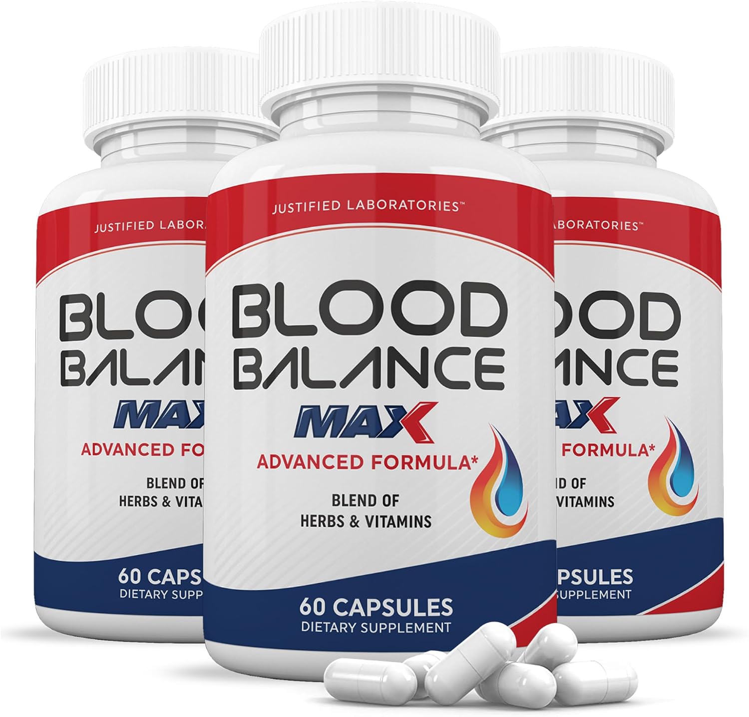 Justified Laboratories Blood Balance Max – 60 Capsules (Pack of 3) – Advanced Circulatory Support Formula - görsel 1