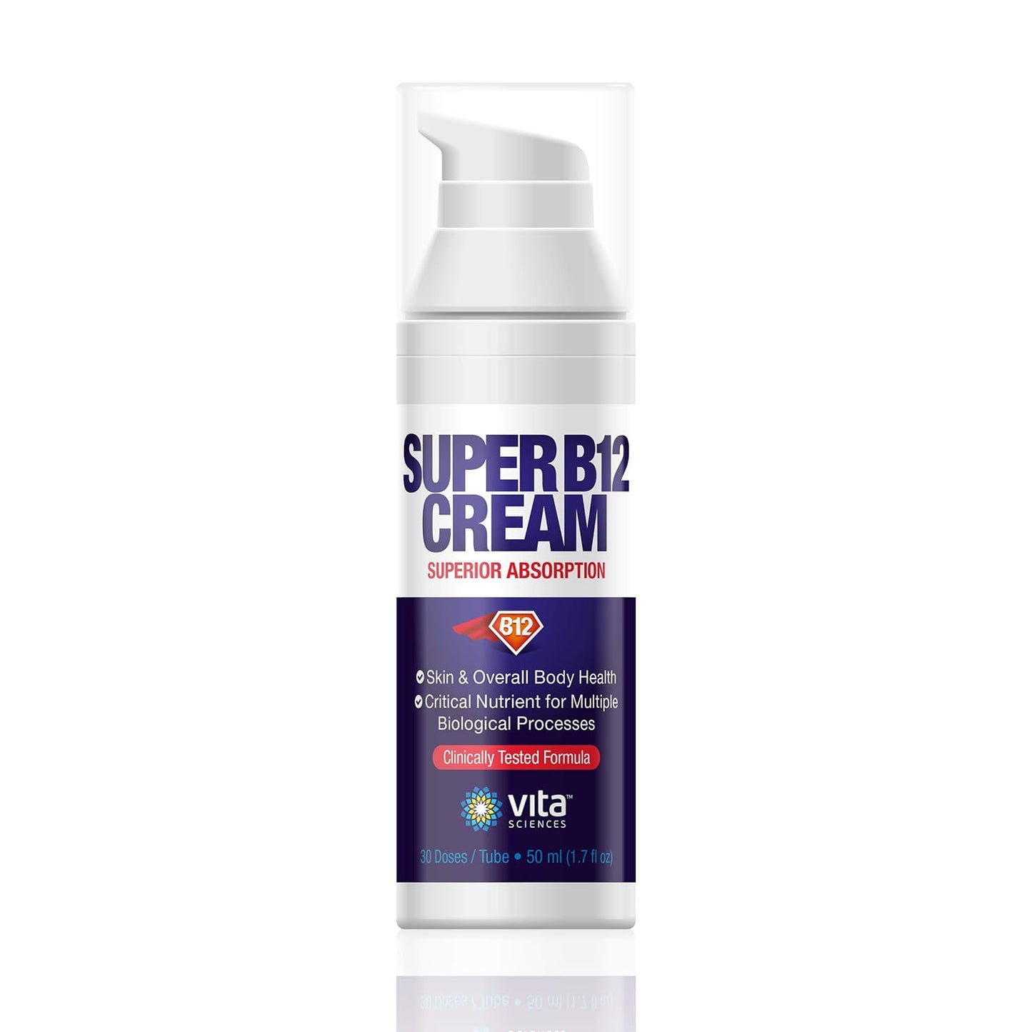 Vita Sciences Super B12 Cream with Bioactive Vitamin B-12 Methylcobalamin - görsel 2