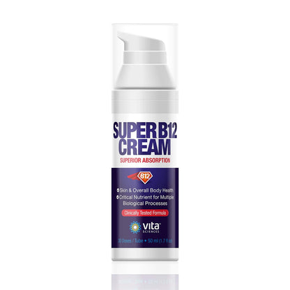 Vita Sciences Super B12 Cream with Bioactive Vitamin B-12 Methylcobalamin
