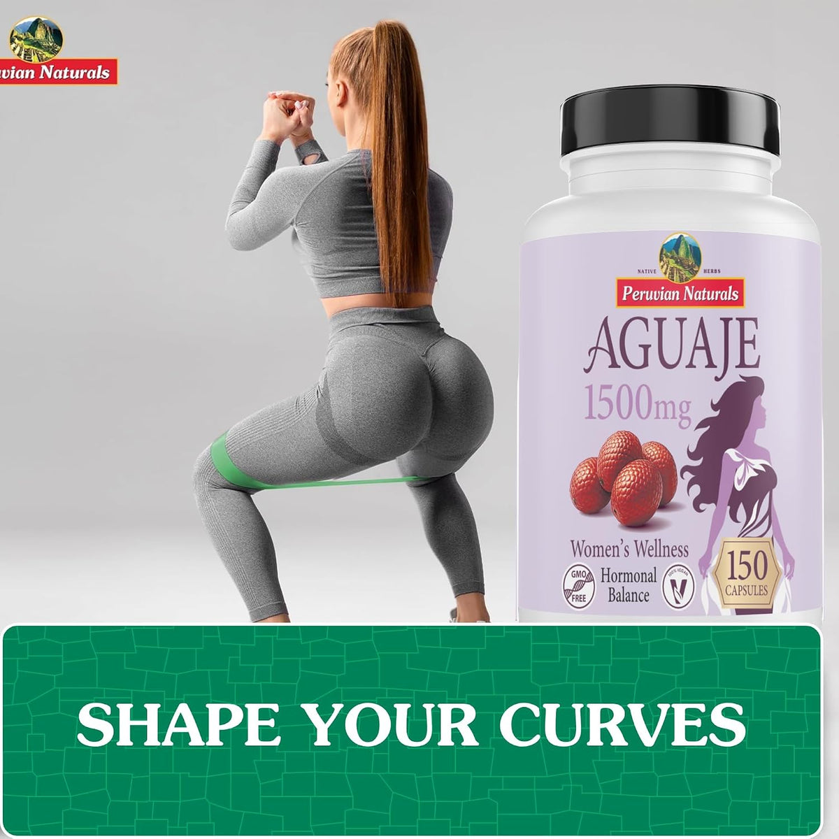 Peruvian Naturals Aguaje Capsules for Women (150 Capsules) - Natural Curves Support - görsel 7