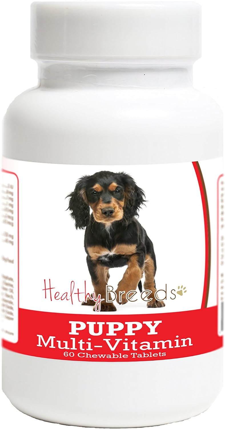Healthy Breeds Cocker Spaniel Puppy Dog Multivitamin Tablets (60 Tablets) - görsel 1