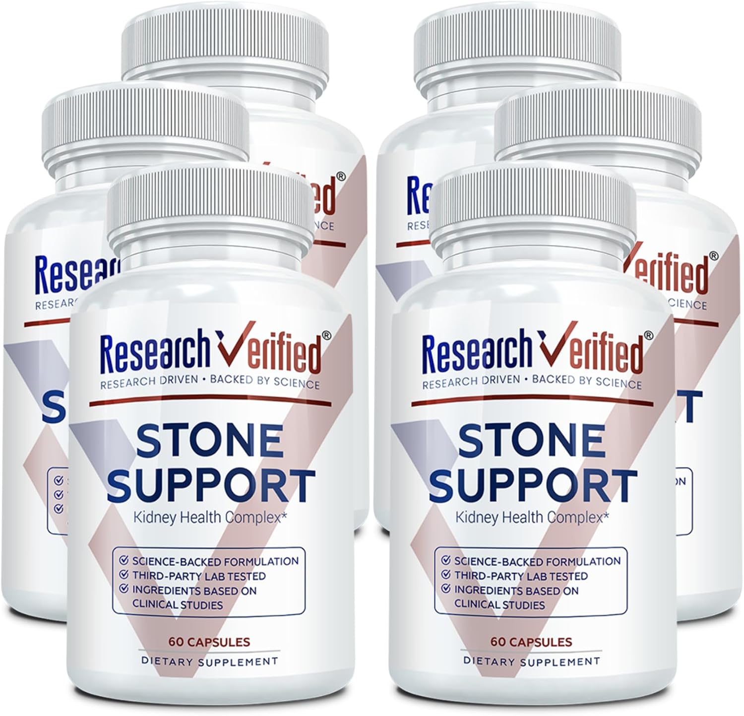 Research Verified Stone Support – Optimal Kidney Stone Defence with Chanca Piedra, Crataeva Nurvala, BioPerine – 360 Vegan Capsules - görsel 1