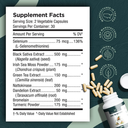 Spike Tri-Support+ with Nattokinase, Bromelain, and Turmeric