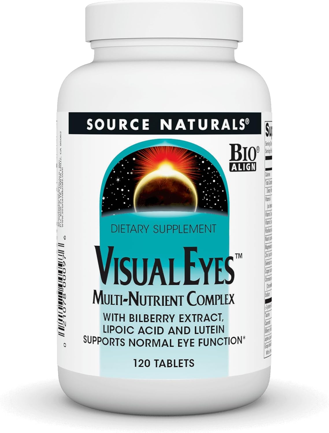 Source Naturals Visual Eyes Multi-Nutrient Complex - Eye Health Support - 120 Tablets - görsel 1