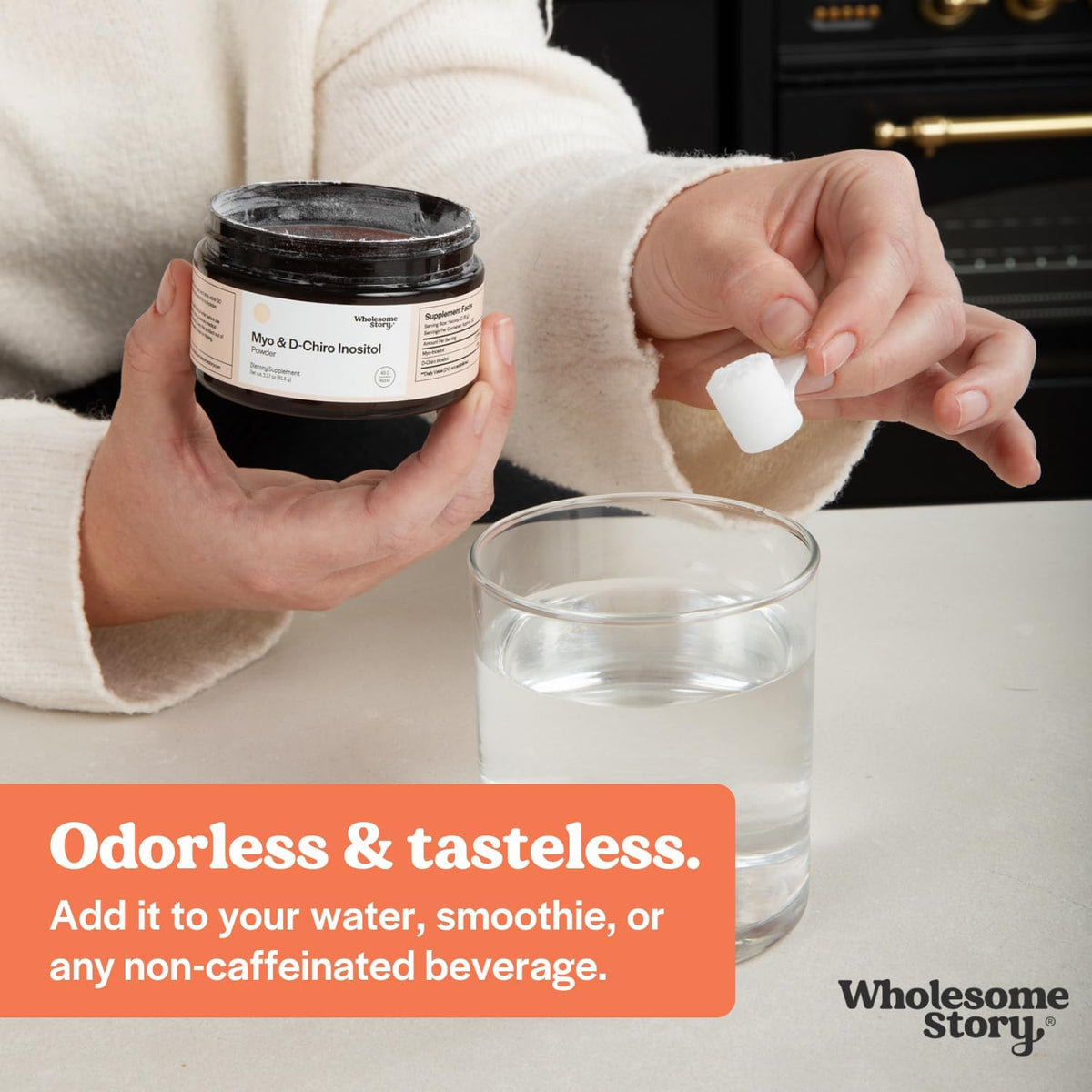 Wholesome Story Myo-Inositol & D-Chiro Inositol Powder - 40:1 Ratio, 90 Servings - görsel 4