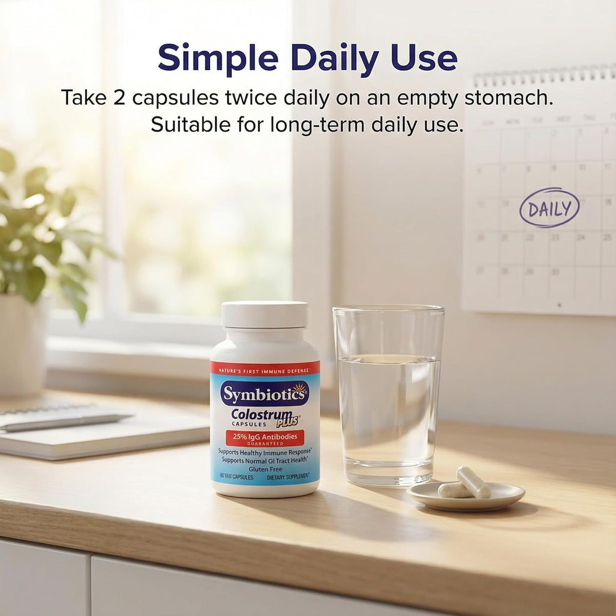 Symbiotics Colostrum Vegetable Capsules – Immune & Gut Support with Lactoferrin and Naturally Occurring IgG - görsel 8