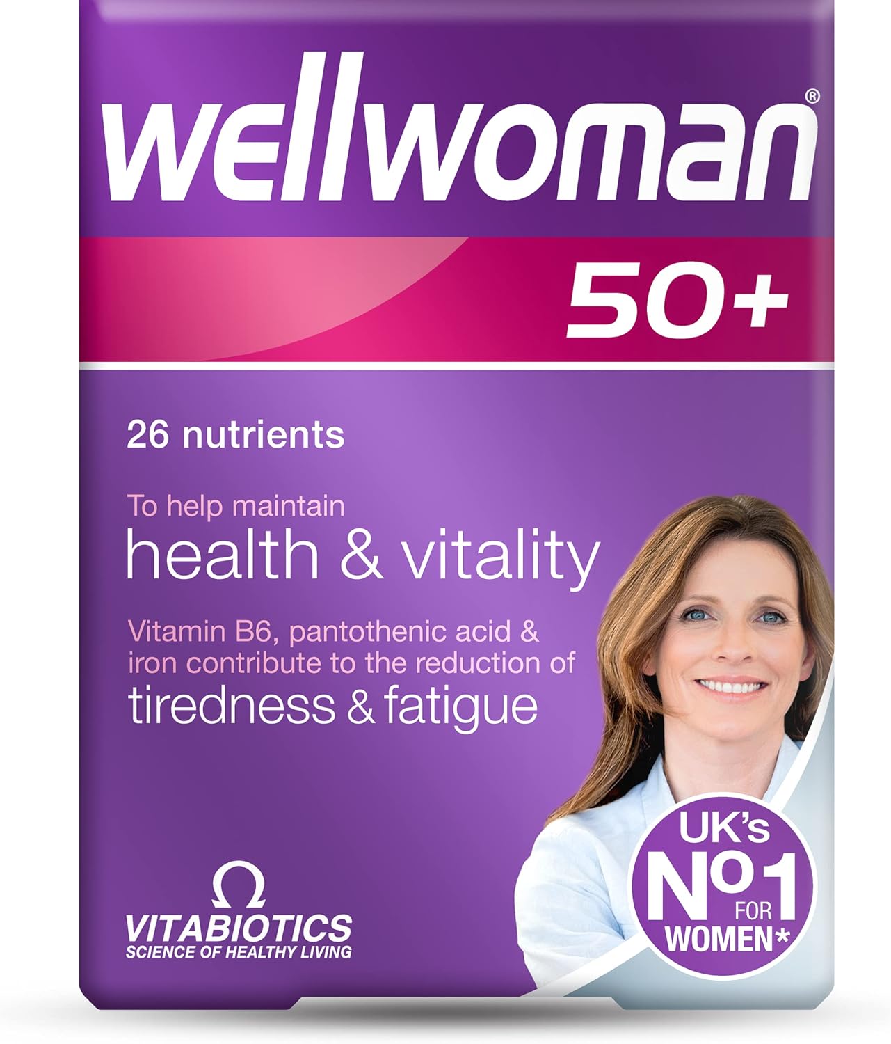 Wellwoman Vitabiotics 50+ Multivitamin for Women Over 50, 30 Tablets - görsel 1