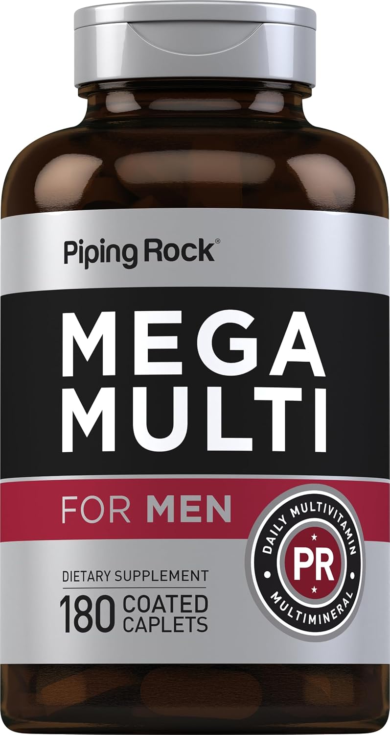 Piping Rock Multivitamin for Men, 180 Caplets - görsel 1