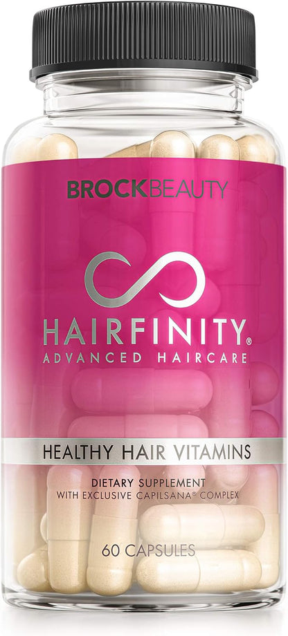 Hairfinity Hair Vitamins - Biotin, Amino Acids, and Capilsana Complex - Vegan - 60 Capsules