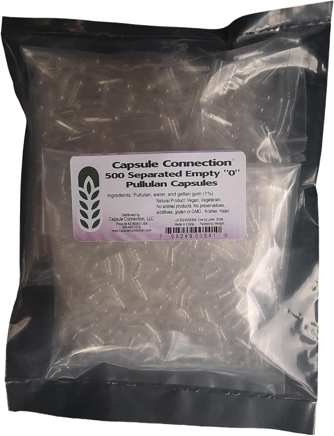 Capsule Connection Separated Empty Pullulan Capsules, Size 0, Vegan and Vegetarian (500) - görsel 1