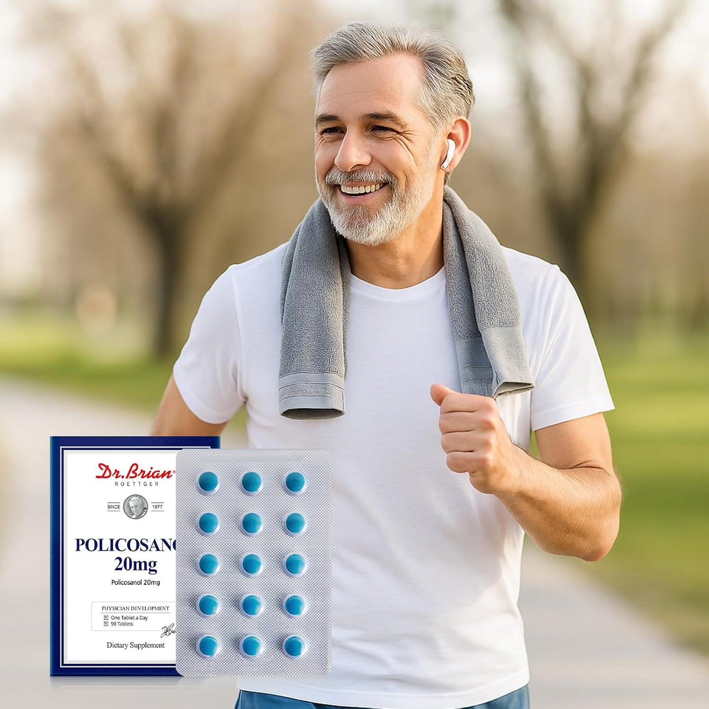 Dr. Brian Policosanol 20mg | Heart & Cholesterol Health Food Supplement - 90 Vegan Tablets - görsel 7