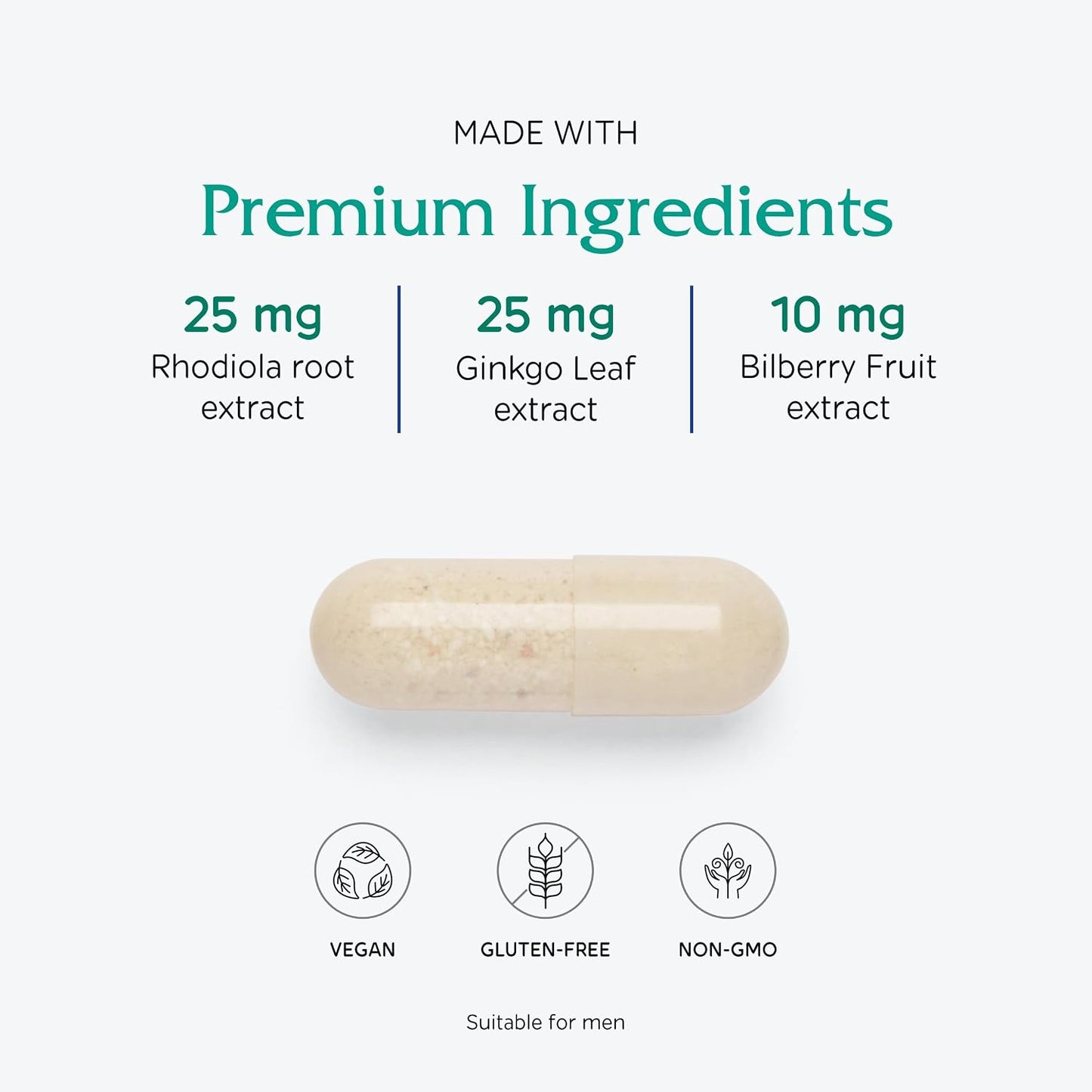 Vitanica Senior Symmetry, 65+ Years Multivitamin and Minerals, Vegan, 180 Capsules - görsel 4