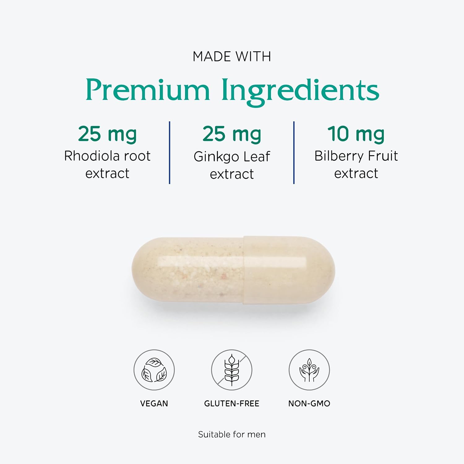 Vitanica Senior Symmetry, 65+ Years Multivitamin and Minerals, Vegan, 180 Capsules - görsel 4