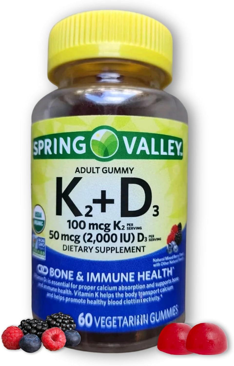 Fusion Shop Store Vitamin D3 and K2 Gummies for Adults – 60 Gummies - görsel 8