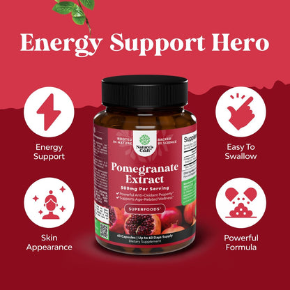 Advanced Pomegranate Extract Capsules - Antioxidant & Cardiovascular Support
