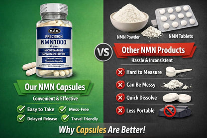 PrecisionNMN1000 - NMN 1000mg Delayed-Release Capsules