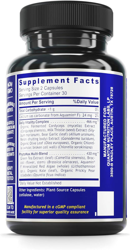 Quantum Nutrition Labs Daily Multivitamin - 60 Vegetarian Capsules