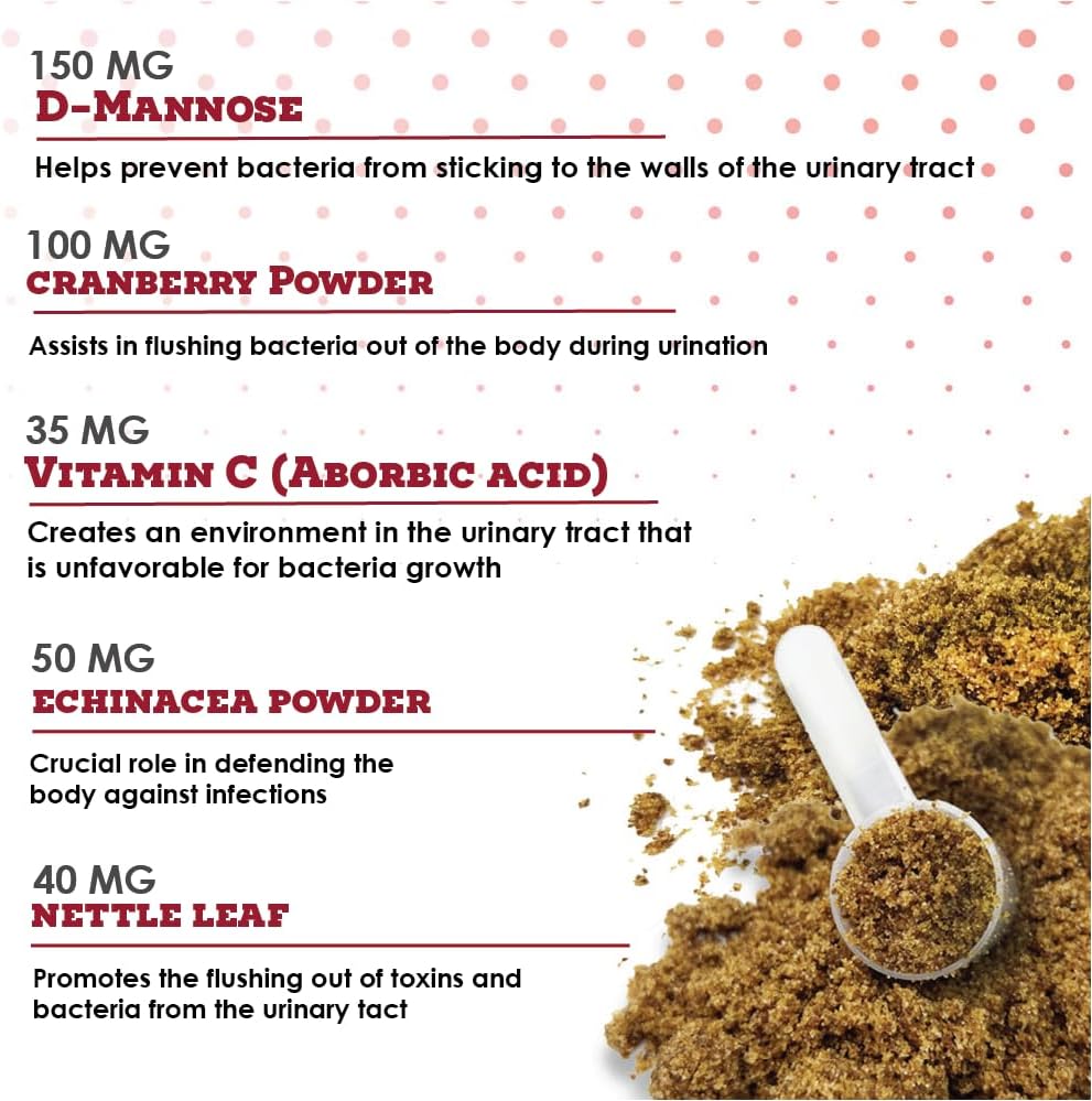 Denestra Cranberry D Mannose MAX - Granules for Dog Urinary Tract Health - 90 Doses - görsel 2