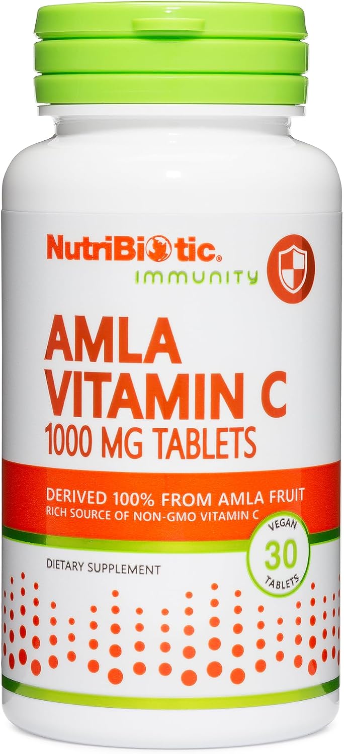 NutriBiotic Amla Vitamin C – Natural Non-GMO Vitamin C, 30 Tablets - görsel 1