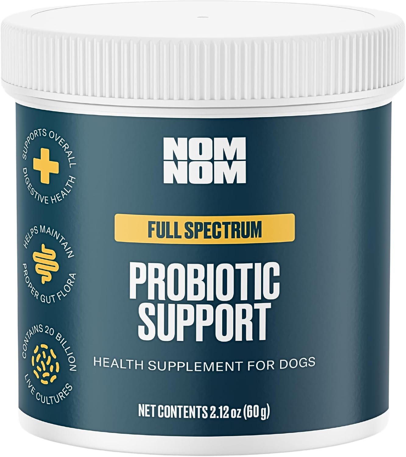 Nom Nom Dog GI-Targeted Probiotic Support - with Prebiotic Fibre, Inulin, and Saccharomyces boulardii - Gut Health Dog Probiotics for Gastrointestinal and Digestive Support (GI Powder) - görsel 9